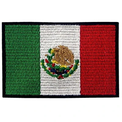 Image of Mexico Flag Embroidered Patch Mexican Applique Iron On Sew National Emblem