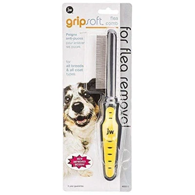Image of JW Gripsoft Grooming Flea Comb Dog for Removal