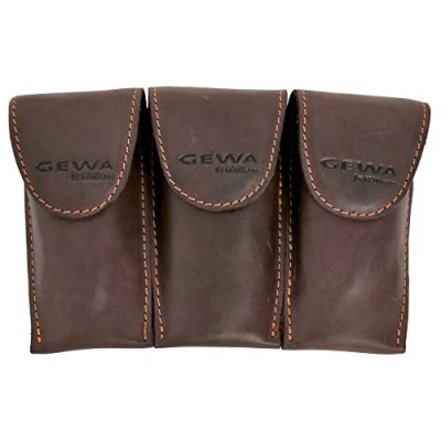 Image of GEWA Mundstücktasche Crazy Horse Posaune braun für 3 Mundstücke