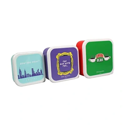 Image of Half Moon Bay LBOX3FDS01 Friends Set of Three Snack Pots, Plastic
