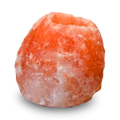 Image of Zen&#039;Light Himalayan Rock Salt Crystal Candle Holder 500g 100% Authentic Natural Hand Carved Material Shape