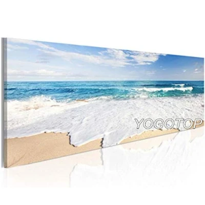 Image of 5D Diamond Painting Kit Full Drill Large Size DIY Art Embroidery Crystal Rhinestone Cross Stitch Adult Child Canvas for Home Wall Decor Beach Seascape Landscape Square Drill,30x90cm