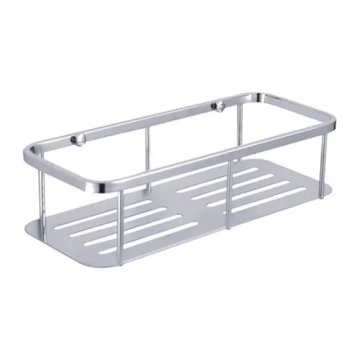 Image of Showerdrape Contempo Wall Mounted Stainless Steel Bottle Basket