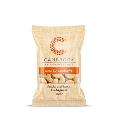 Image of Cambrook Baked &amp; Salted Cashews, 45g Bag