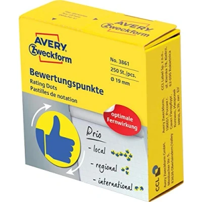 Image of AVERY Zweckform Feedback Points Blue/Yellow