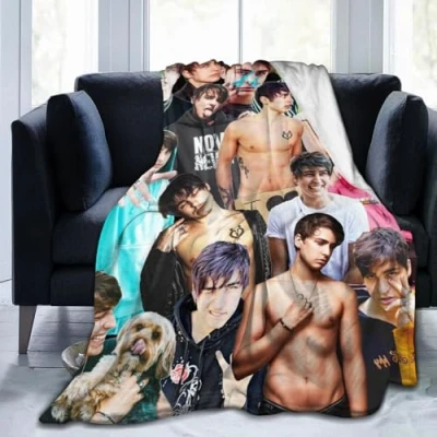 Image of Ldsgdfst Blanket Colby Brock Soft and Comfortable Wool Fleece Throw Blankets for Sofa Office car Camping Yoga Travel Home Decoration Cozy Plush Beach Gift 40&quot;x30&quot;