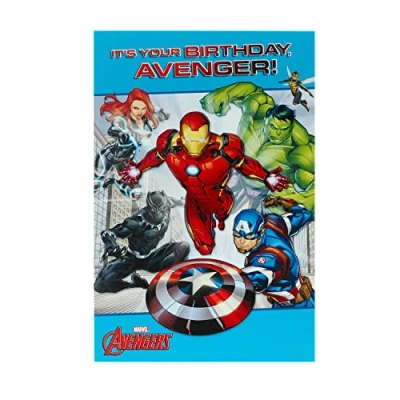 Image of Avengers Birthday Card Marvel Boys Superhero Gifts Kids Gift