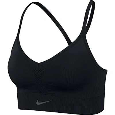Image of Nike CJ5875 W NK DF INDY Seamless Bra Sports Women&#039;s Black/dk Smoke Grey L
