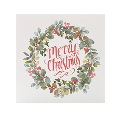 Image of Pack of 8 Christmas Wreath NSPCC Charity Cards Xmas 556839