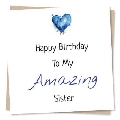 Image of Happy Birthday Card For Sister A Brilliant Special Wonderful