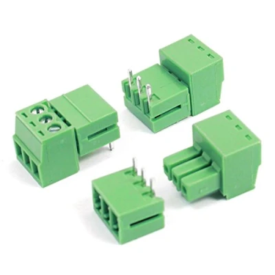 Image of sourcing map 3pcs 3.5mm Pitch 3 Pins AC300V 8A Terminal Blocks Connectors Green