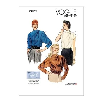 Image of Vogue Patterns V1902A5 Misses TOP/Vest A5 (6 8 10 12 14)