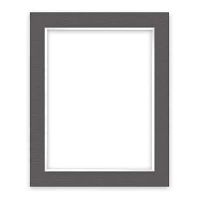 Image of nielsen Conservation Picture Mount Grey 40x50cm to fit Image Size 30x40cm, Acid Free (pH Neutral) Protective Photo Mount, Structured Surface Graphite