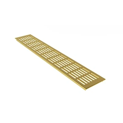 Image of Ventilation Grille Plate / Screen 100 x 600 mm Aluminium Anodised Gold