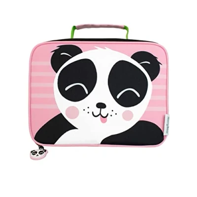 Image of Harry Bear Girls Panda Lunch Bag Kids School Box Pink One Size
