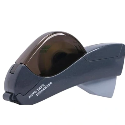 Image of Automatic Tape Dispenser Trigger Gun 1/2&quot; (12mm) and 3/4&quot; (19mm) for Taping Gifts, Packages, Scrapbooks Envelopes Gifts (Grey)