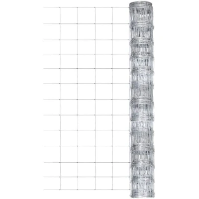 Image of vidaXL Garden Fence Galvanised Steel 50x1.25 m Silver