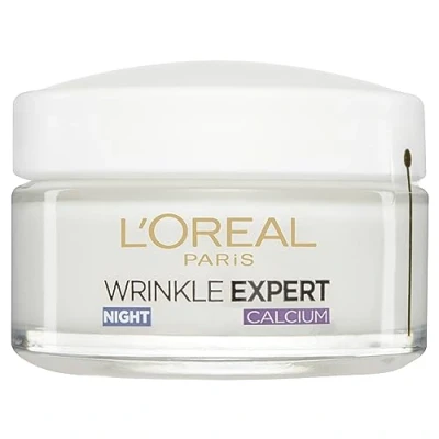 Image of L’Oréal Paris Wrinkle Expert Anti 55+ Night Cream, Reduces Appearance, Moisturise, Firms Skin, and Redefines Contours, Calcium, 50ml