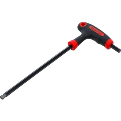 Image of BGS Diy 7882 8 T Handle L Type Wrench internal Hexagon / with Ball Head mm, Black/Red