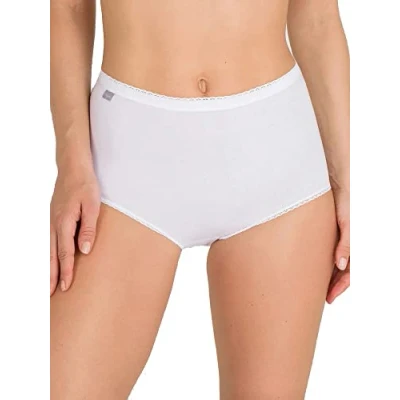 Image of Playtex Womens Essential Cotton Maxi 3 Pack Brief, White, 54 UK