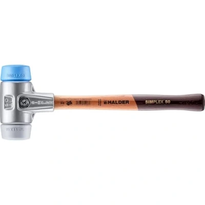 Image of Halder 3113050 &quot;Simplex&quot; TPE Soft/TPE Mid Soft Face Mallet, Multi Colour, 50 mm