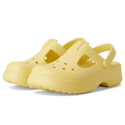 Image of Crocs Unisex Kids Classic Mary Jane K Clog, Daylily, 4 UK