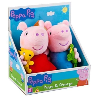 Image of Character Options Peppa Pig Plush Set &amp; George