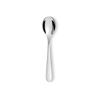 Image of Alessi Nuovo Milano Tea Spoon, Set of 6, (5180/7), Silver