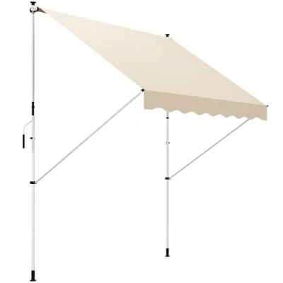 Image of Outsunny 3 X 1.5m Patio Adjust Awning Floor To Ceiling Retractable Shade UV Protective840 183CW