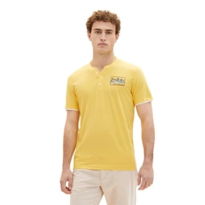 Image of TOM TAILOR Men&#039;s 1036321 T Shirt, 16719 Corn Yellow, L