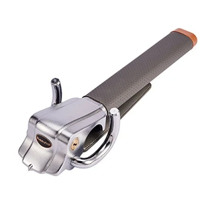 Image of Blueshyhall GRAY Antitheft Locking Devices Steering Wheel Lock with Safety Hammer