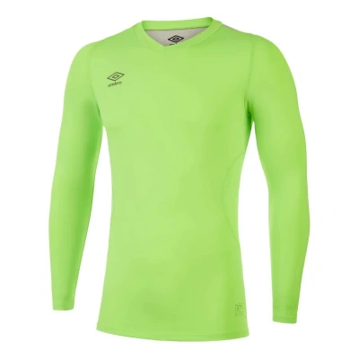 Image of Umbro Mens Elite V Neck Base Layer Top (Green Gecko) Size X Large