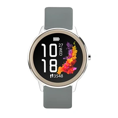 Image of Sekonda Flex Womens 42 mm Smart Watch with Heart Rate and Sleep Monitor, Daily Activity, Sports, Music, Weather Message Functions Silicone Strap
