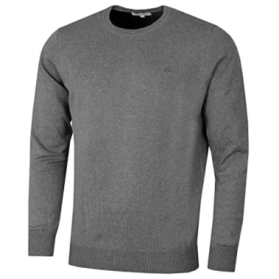 Image of Calvin Klein Golf Mens Round Neck Tour Sweater Grey Marl XXL