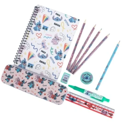 Image of Lilo &amp; Stitch (You&#039;re My Fave) Bumper Stationery Set Official Disney Collection, Includes Notebooks, Pens, More, Perfect for School, Office, Gifting, Ideal Fans of All Ages