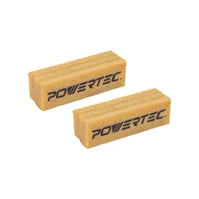 Image of POWERTEC 71424V Abrasive Cleaning Stick for Sanding Belts &amp; Discs 4 1/2&quot; 2PK Natural Rubber Eraser Woodworking Shop Tools Perfection
