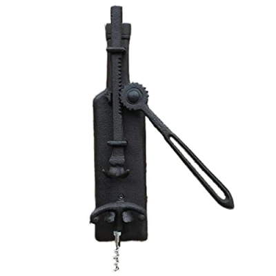 Image of TOGEPP Wine Bottle Opener, Cast Iron Wall Mounted Antique Black Metal Decoration, European Vintage Home Bar Decor