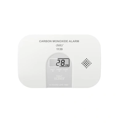 Image of DETA 1139 10 YEAR BATTERY CARBON MONOXIDE DETECTOR