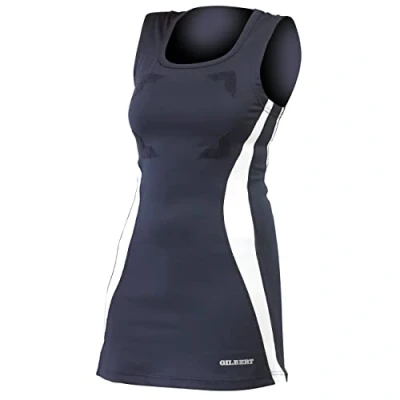 Image of Gilbert Eclipse II Netball Dress (Black/White, 16)