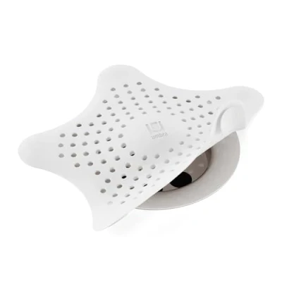 Image of Umbra Starfish Drain Cover and Hair Catcher, White