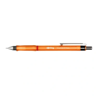 Image of rOtring Visuclick Mechanical Pencil 0.7 mm 2B Lead Lively Orange Barrel 12 Count