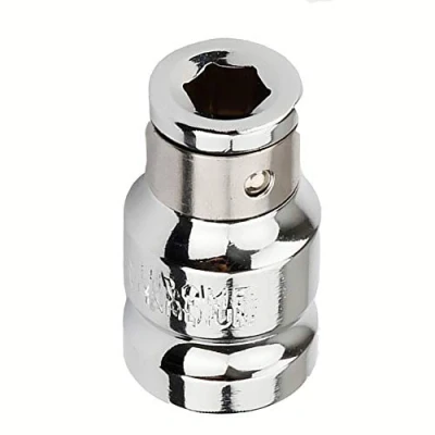 Image of 1/2&quot; Square to 10mm Hex Screwdriver Bit Holding Socket Converter Reducer for Electric Wrenches (Pack of 1)