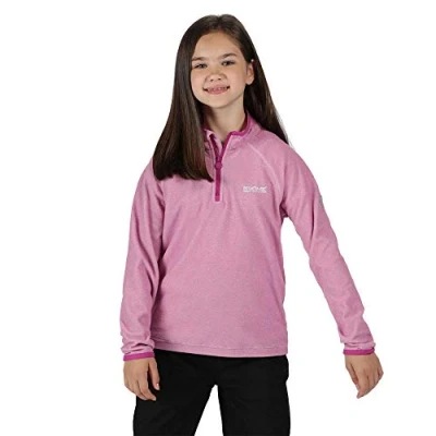 Image of Regatta Crazy Micro Stripe Fleece with Half Zip Fleece, Kids, boys, RKA224, Navy/Navy, 9 10