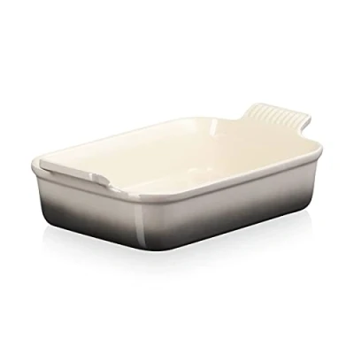 Image of Le Creuset Flint Stoneware Medium 26cm Heritage Rectangular Dish