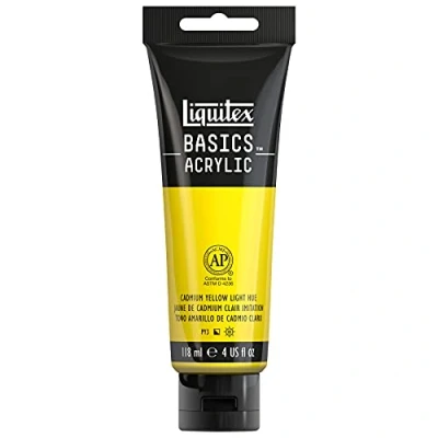 Image of Liquitex Basics Acrylic, 118 ml Tube Cadmium Yellow Light Hue
