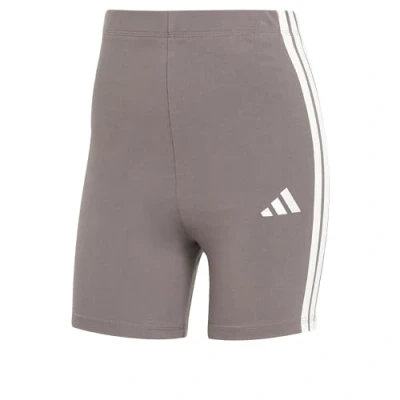 Image of adidas Sportswear Essentials 3STRIPES Waisted Leggings, Women&#039;s, Size: Large, Grey strata white