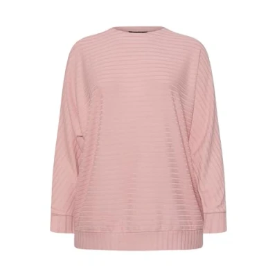 Image of EVANS Curve Ribbed Soft Touch Jumper Women&#039;s Plus Size Pink