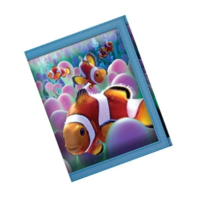 Image of 3D LiveLife Wallets Clown Fish from Deluxebase. Lenticular Ocean Wallet. Cash, Coin and Card Holder with Artwork Licensed Renowned Artist David Penfound