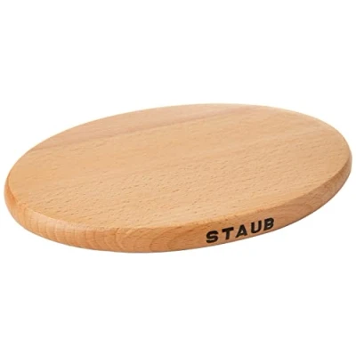 Image of STAUB 40509 349 0 Oval Magnetic Trivet, 21 cm x 15 cm, Brown