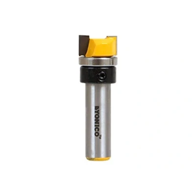 Image of Yonico 14170 Flush Trim Template Router Bit, Cutting Diameter: 3/4&quot;, Height: 3/8&quot; 1/2&quot; Shank